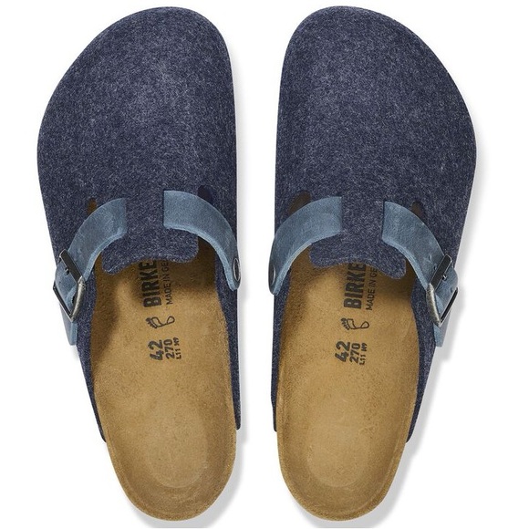 LIKE NEW BIRKENSTOCK Boston Felt/Leather Clogs! - Picture 5 of 14